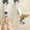Drill-Free Towel Clip - Portable Metal Storage Hook - product image 1