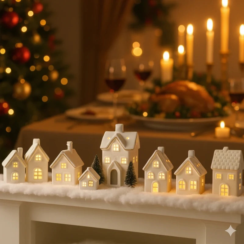 Ceramic Village Light shown in product gallery view 2