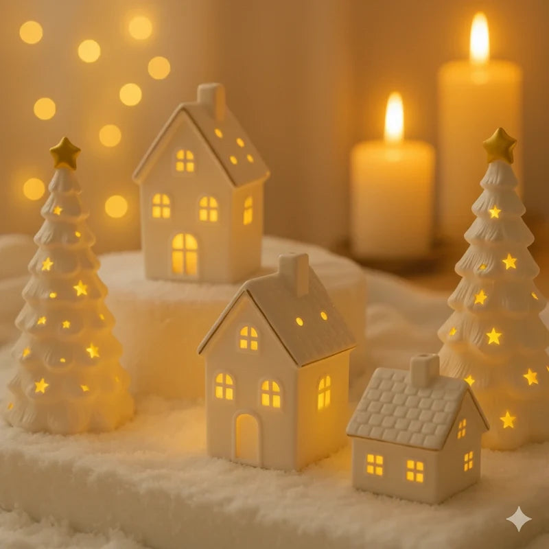Ceramic Village Light shown in product gallery view 3