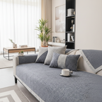 Cotton-Linen Sofa Cover with non-slip quilted protection — product image 8