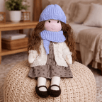 Handmade Waldorf-Style Doll | Cotton Body, Soft Construction, Multicolor Finish 2