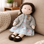 Handmade Waldorf-Style Doll | Cotton Body, Soft Construction, Multicolor Finish 15