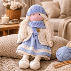 Handmade Waldorf-Style Doll | Cotton Body, Soft Construction, Multicolor Finish 17