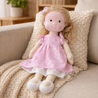 Handmade Waldorf-Style Doll | Cotton Body, Soft Construction, Multicolor Finish 24