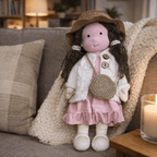 Handmade Waldorf-Style Doll | Cotton Body, Soft Construction, Multicolor Finish 27