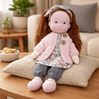 Handmade Waldorf-Style Doll | Cotton Body, Soft Construction, Multicolor Finish 34