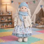 Handmade Waldorf-Style Doll | Cotton Body, Soft Construction, Multicolor Finish 1