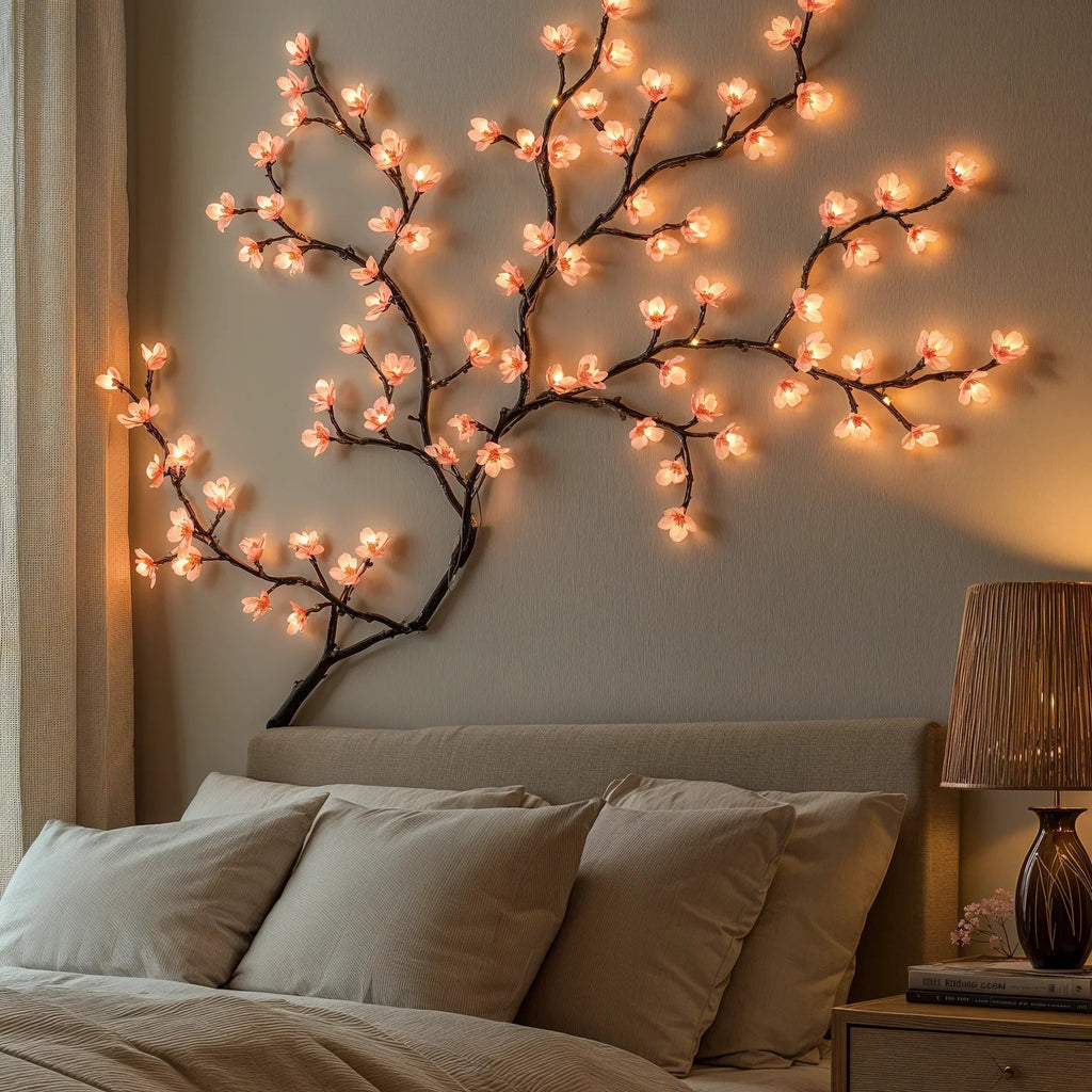 Cherry Blossom String Light | Warm Pink LED Decor For Rooms And Balconies image 2