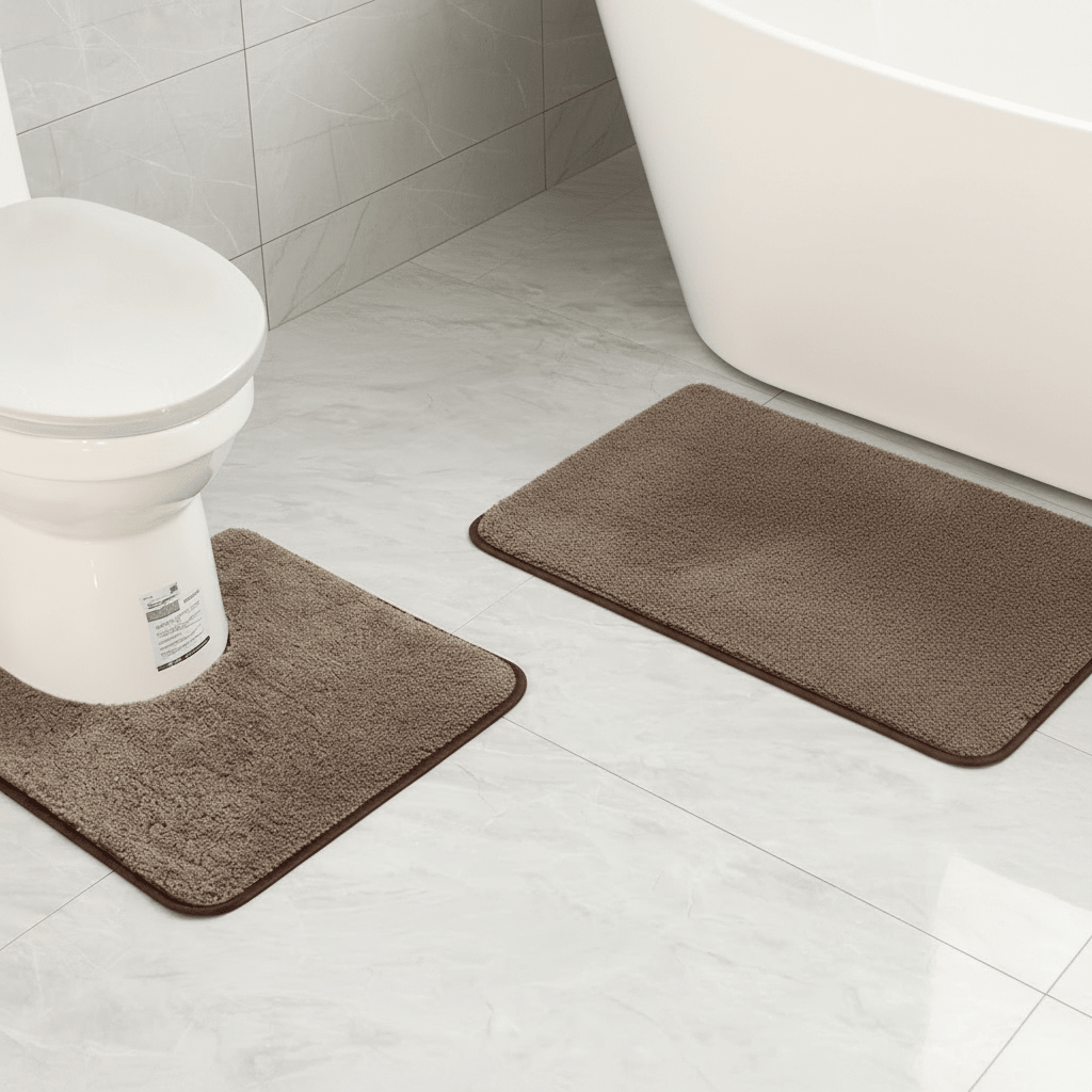 Microfiber Bath Mat | Plush Non-Slip Floor Rug - Bath Mat product view 2