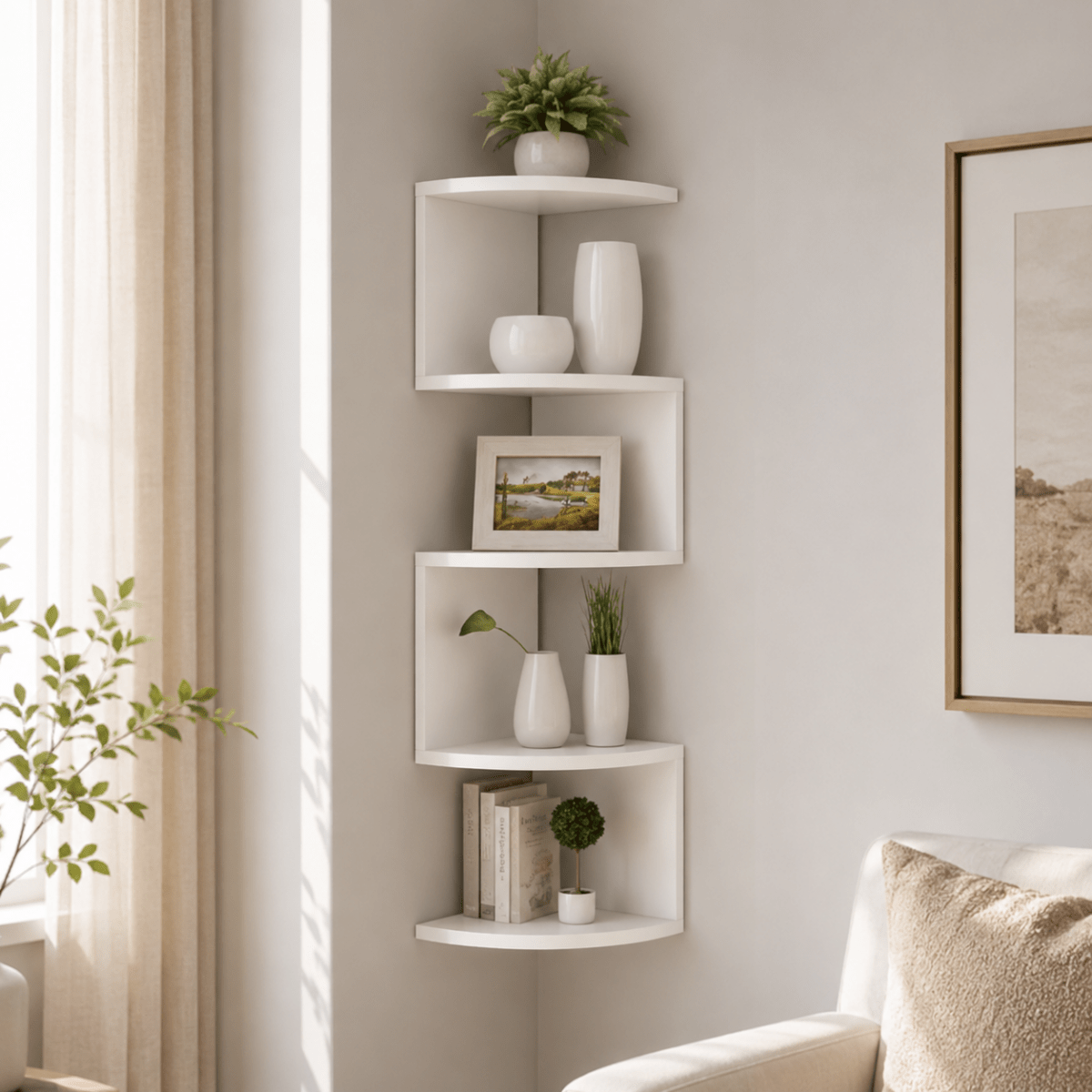 Corner Wall Shelf shown in product gallery view 1 with visible design details.
