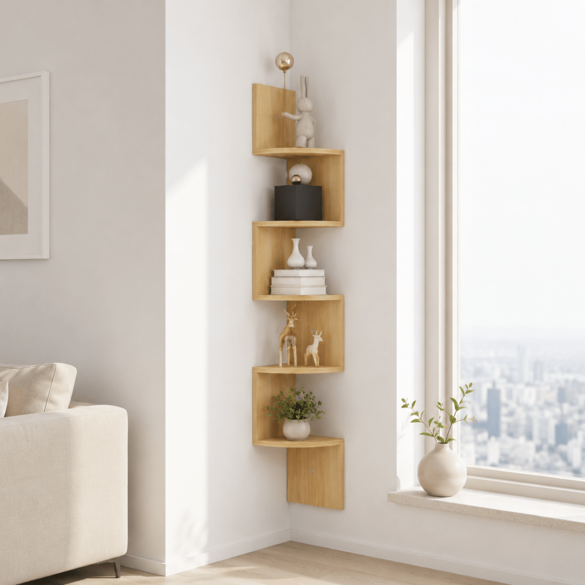 Corner Wall Shelf shown in product gallery view 2 with visible design details.