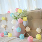 Cotton Ball String Lights shown in product gallery view 16