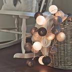 Cotton Ball String Lights shown in product gallery view 18