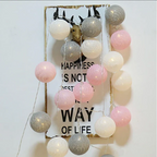 Cotton Ball String Lights shown in product gallery view 32