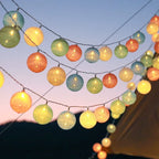 Cotton Ball String Lights shown in product gallery view 34