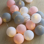 Cotton Ball String Lights shown in product gallery view 37