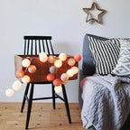Cotton Ball String Lights shown in product gallery view 8