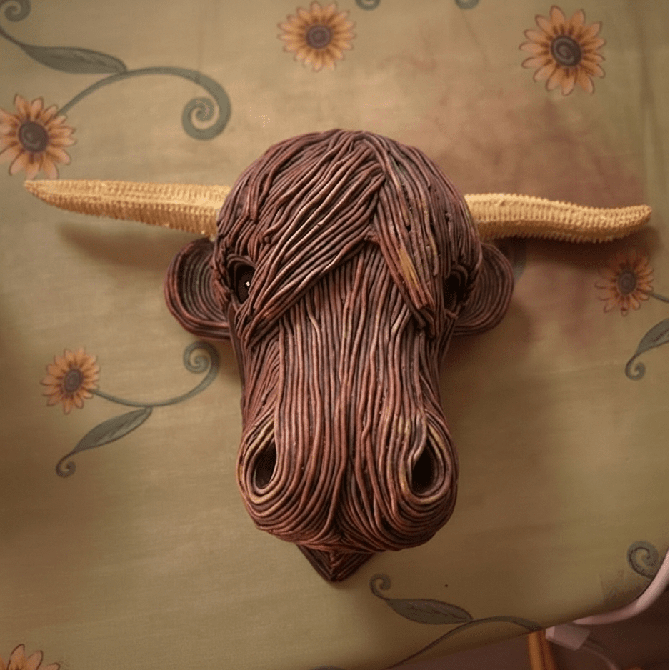 Cow Wall Sculpture shown in product gallery view 2 with visible design details.