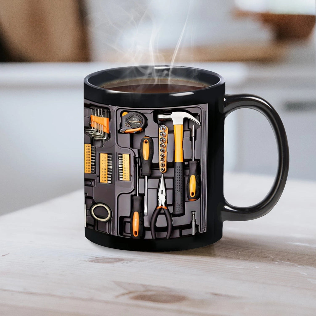 CraftMaster Tool Box Mug | Ceramic Workshop Cup For Makers And DIY Fans image 1