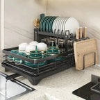 Foldable Dish Rack with stainless steel countertop storage — product image 10