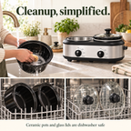 Dual slow cooker — cleanup kitchen composition