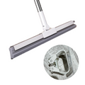 Dual Action Floor Squeegee | TPE Brush And Rubber Blade Cleaning Tool image 1