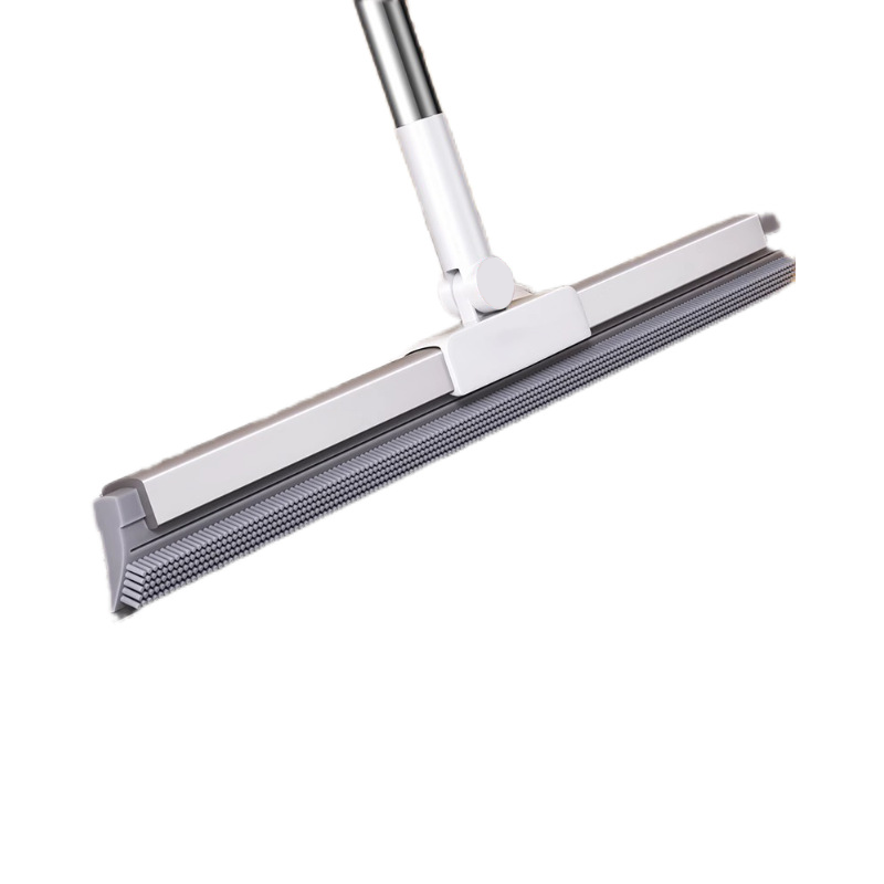 Dual Action Floor Squeegee | TPE Brush And Rubber Blade Cleaning Tool image 2