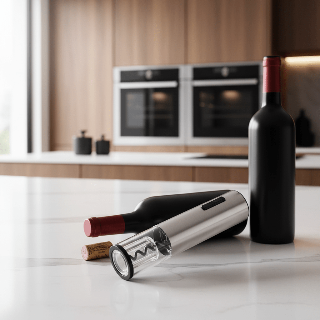 Electric Wine Opener | 4 in 1 Rechargeable Serving Set, Black Finish — product image 2