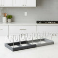 Kitchen Cabinet Organizer - Adjustable Metal Divider Rack - product image 1