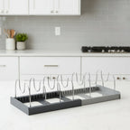 Kitchen Cabinet Organizer - Adjustable Metal Divider Rack - product image 1