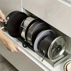 Kitchen Cabinet Organizer - Adjustable Metal Divider Rack - product image 2