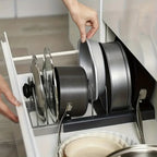 Kitchen Cabinet Organizer - Adjustable Metal Divider Rack - product image 3