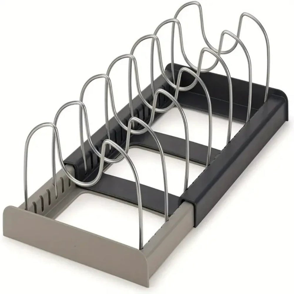 Kitchen Cabinet Organizer - Adjustable Metal Divider Rack - product image 4