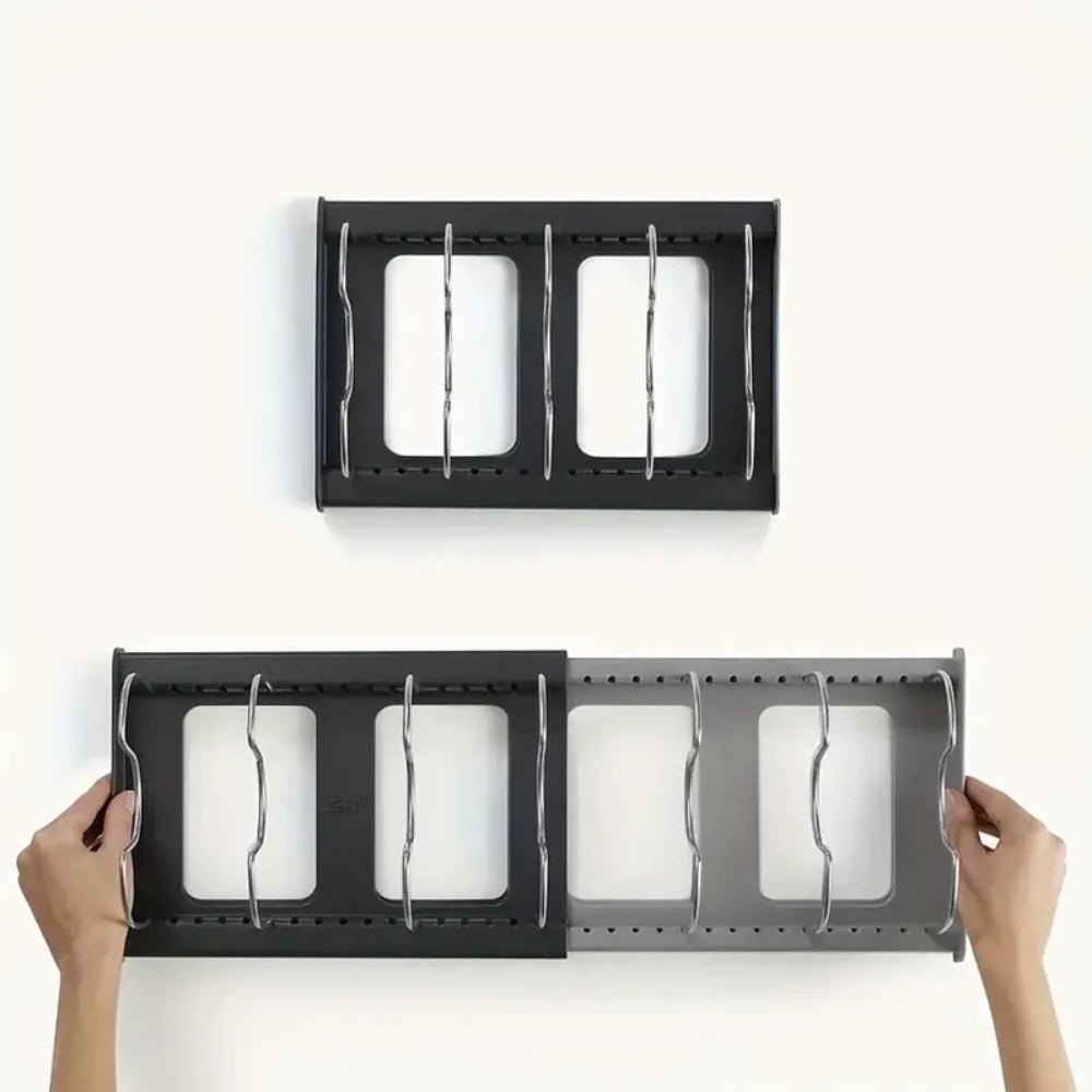 Kitchen Cabinet Organizer - Adjustable Metal Divider Rack - product image 5