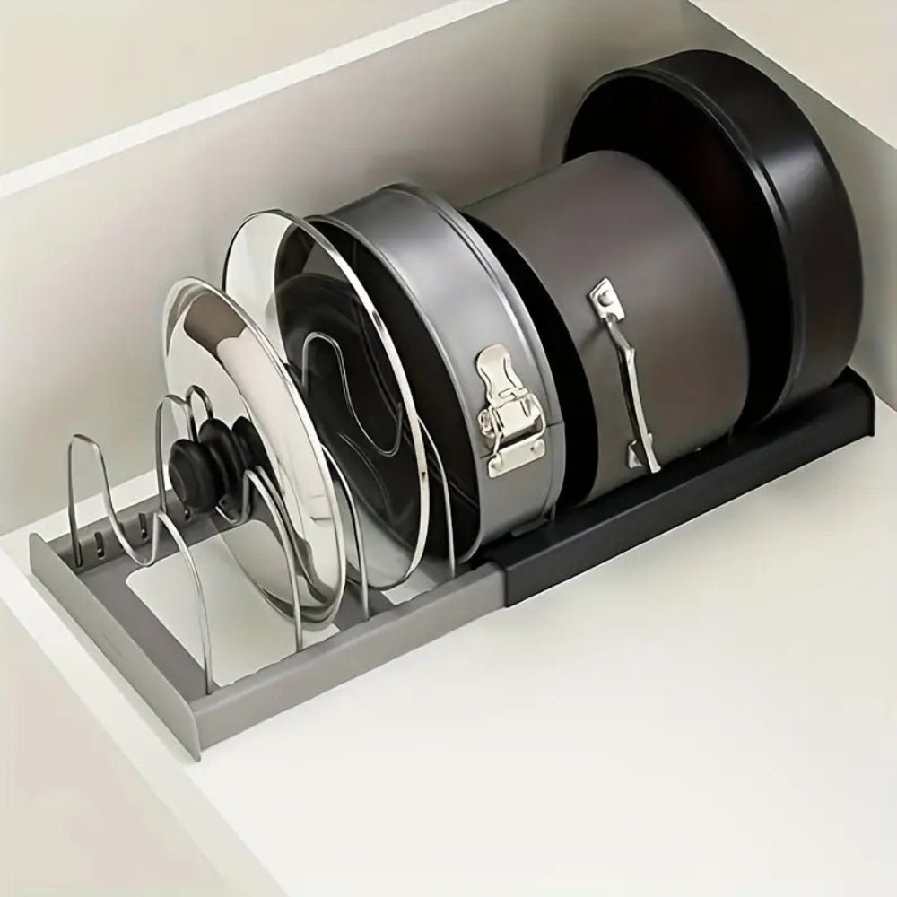 Kitchen Cabinet Organizer - Adjustable Metal Divider Rack - product image 6