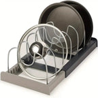 Kitchen Cabinet Organizer - Adjustable Metal Divider Rack - product image 7