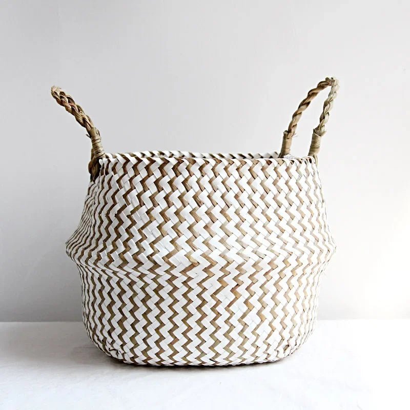 Willow Storage Basket - Foldable Boho Plant Cover - product image 6