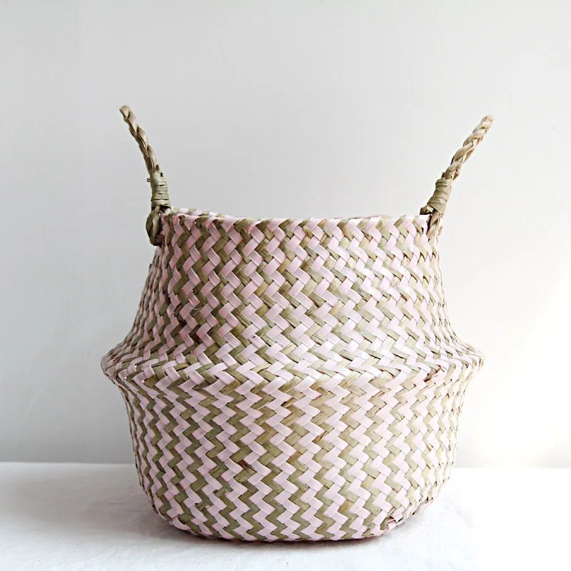 Willow Storage Basket - Foldable Boho Plant Cover - product image 7