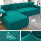 L-Shaped Sofa Cover | Tailored Polyester, Six Colors — product image 11