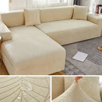 L-Shaped Sofa Cover | Tailored Polyester, Six Colors — product image 12