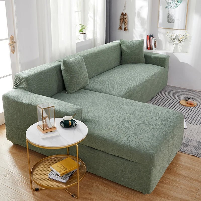 L-Shaped Sofa Cover | Tailored Polyester, Six Colors — product image 3