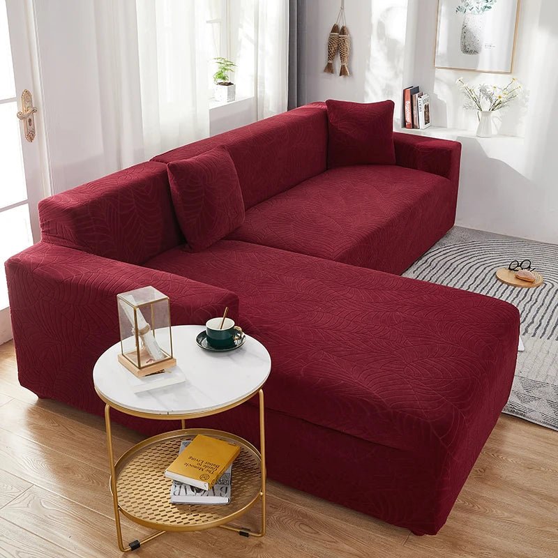L-Shaped Sofa Cover | Tailored Polyester, Six Colors — product image 4