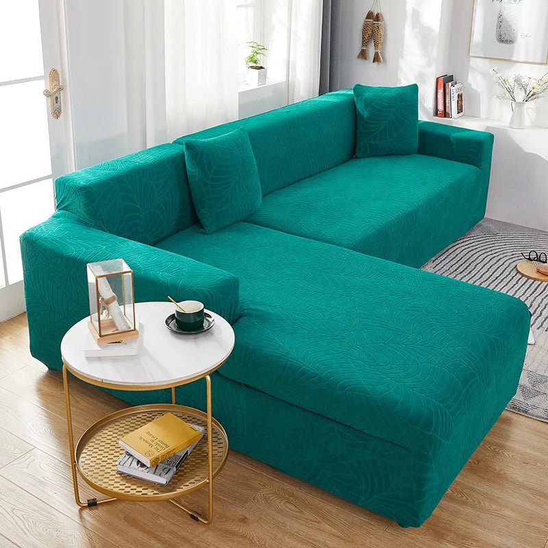 L-Shaped Sofa Cover | Tailored Polyester, Six Colors — product image 6