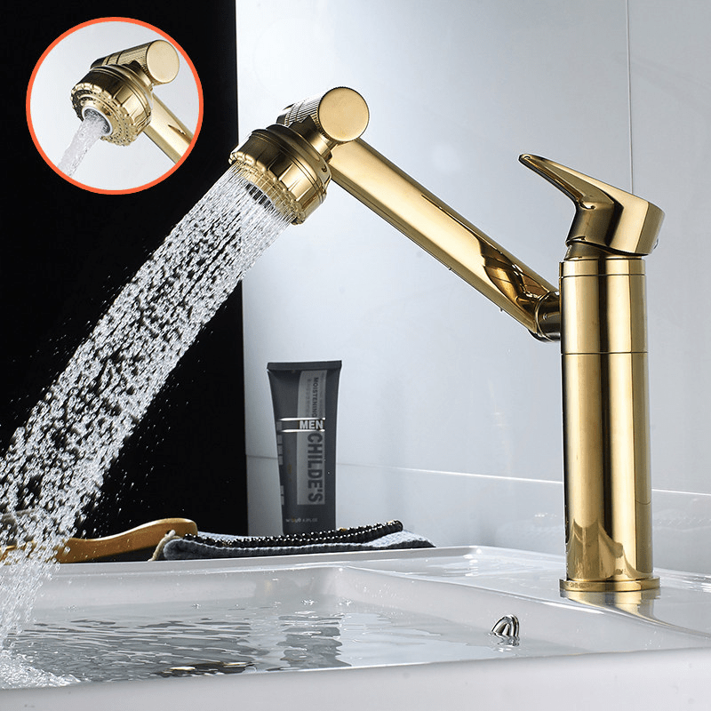 Faucet Extender | Flexible 360 Degree Rotation, Dual Spray, Chrome Finish — product image 1