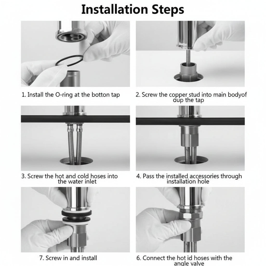Faucet Extender | Flexible 360 Degree Rotation, Dual Spray, Chrome Finish — product image 7