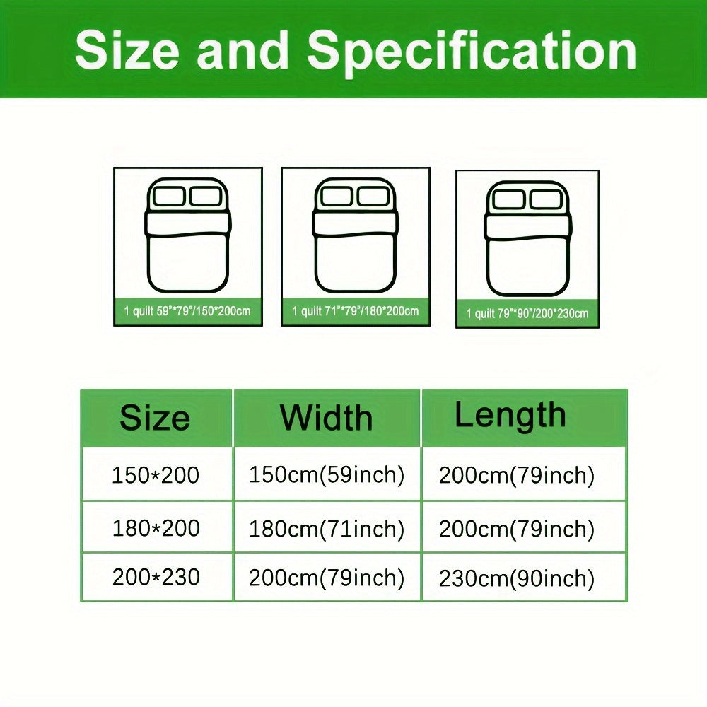 Size chart showing three dimensions for the faux fur throw blanket.