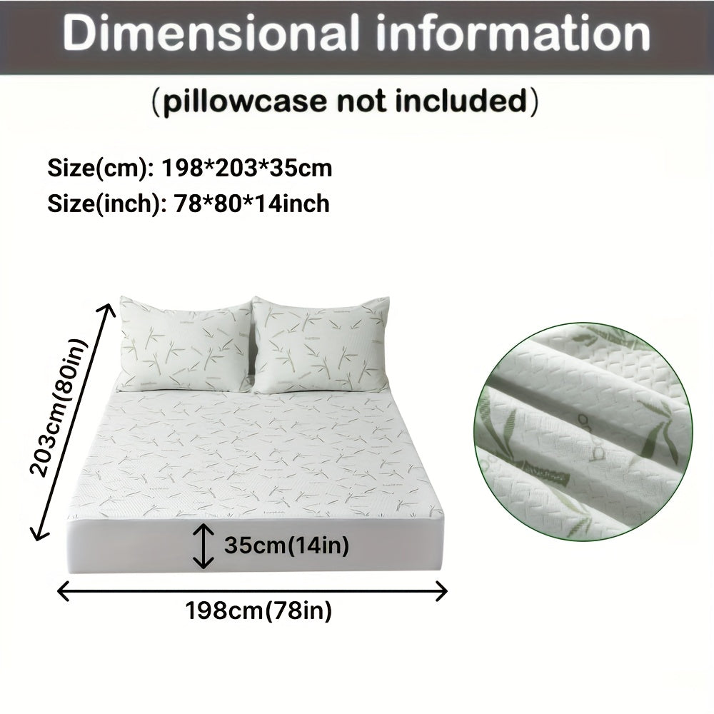 Fitted mattress protector dimension diagram for the King option