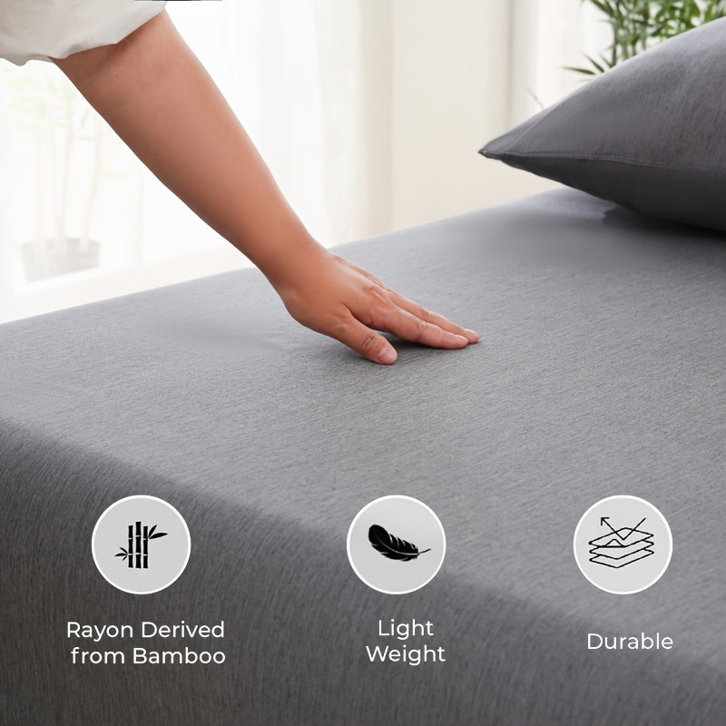 Fitted sheet being smoothed by hand with material icons