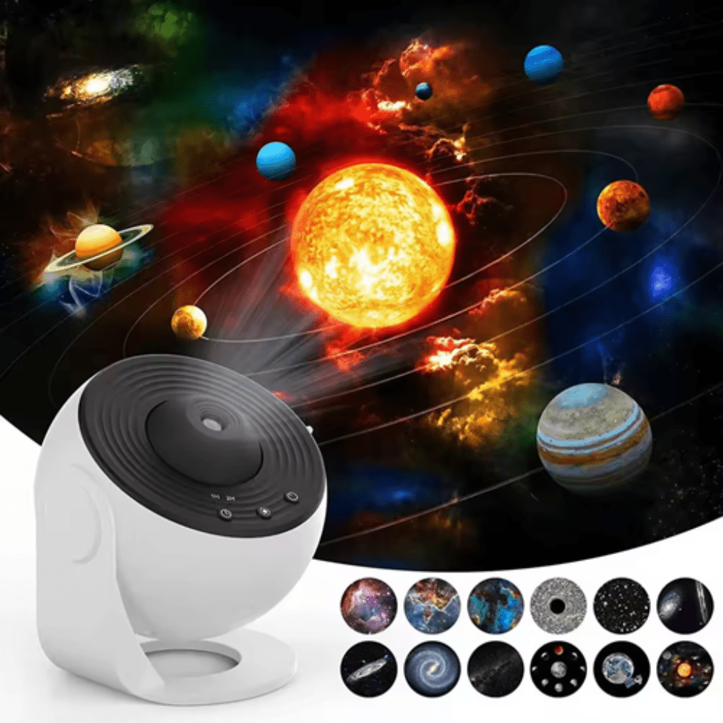 Galaxy projector with 13 interchangeable HD projection discs, product detail 3.