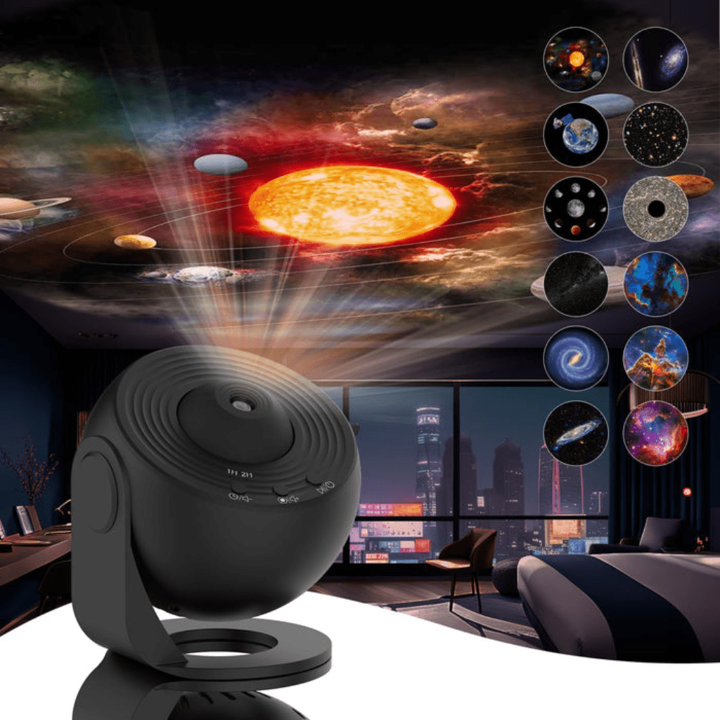 Galaxy projector with 13 interchangeable HD projection discs, product detail 7.